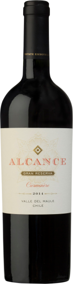 Alcance Carmenere wine bottle